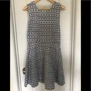 NWOT Maison Jules blue and white dress